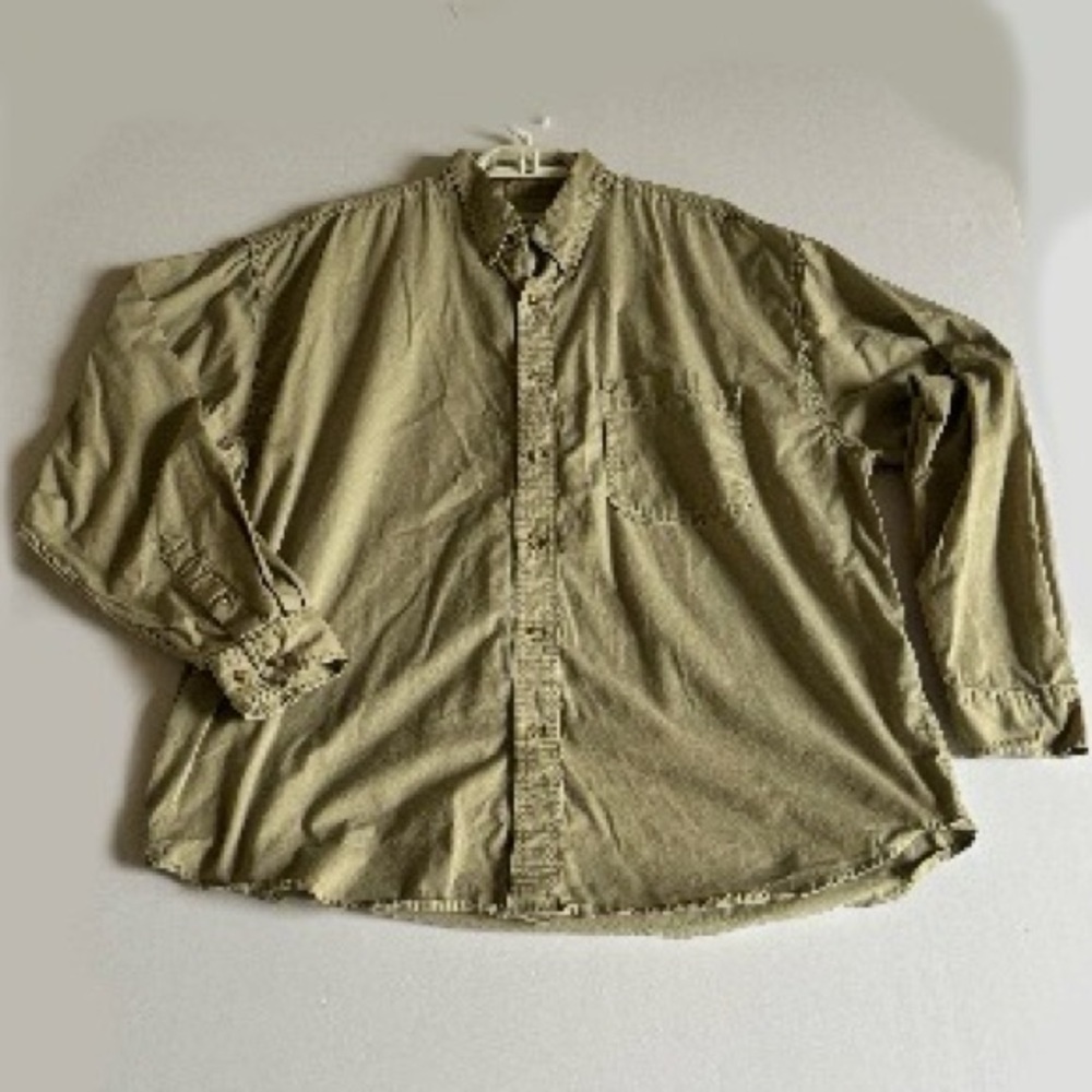 Xl Eddie Bauer button down tan beige khaki